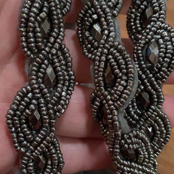 3 Forever21 PEWTER Beaded Bridesmaid Hair headband - Picture 6 of 16